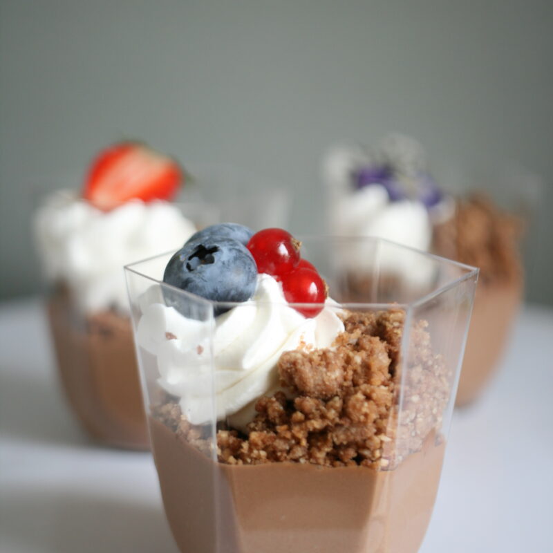 Silky mousse dessert